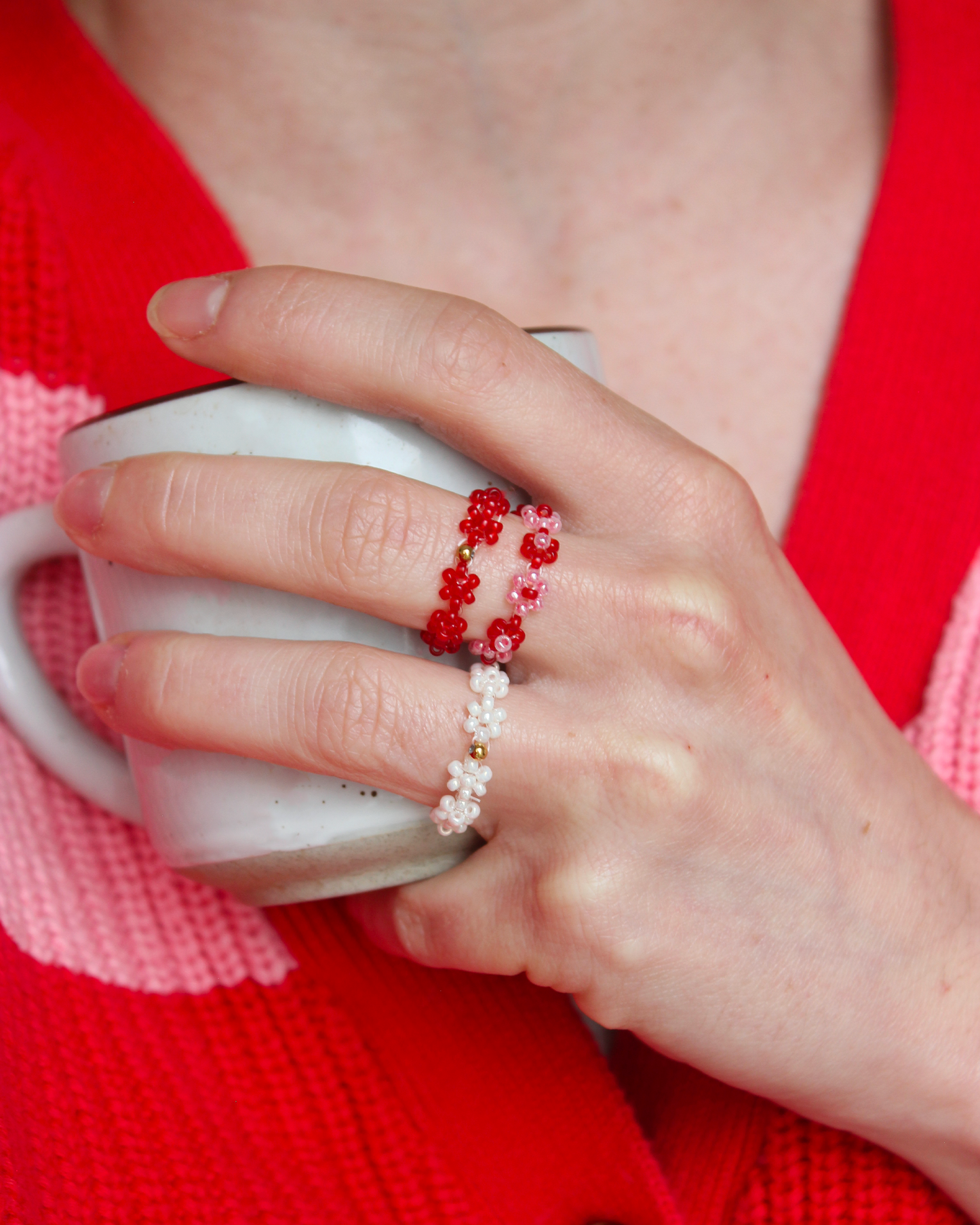 Bague petites fleurs
