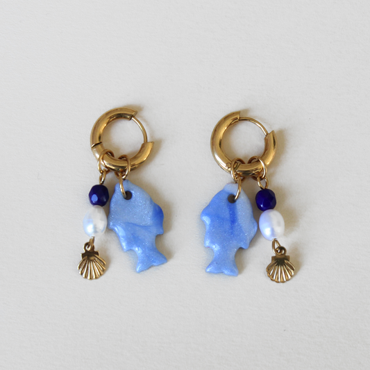 Boucles modulables Fishy - bleu