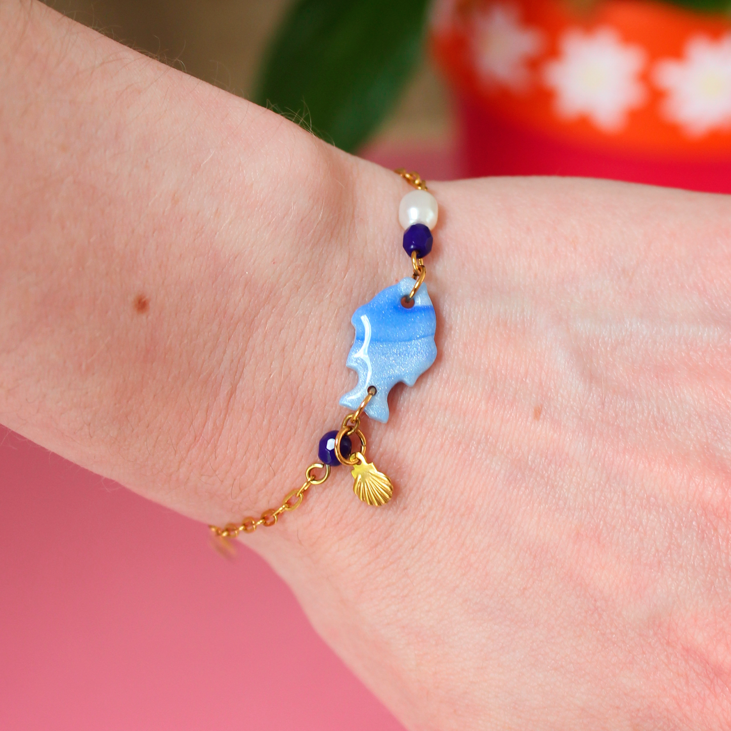 Bracelet - Poisson bleu
