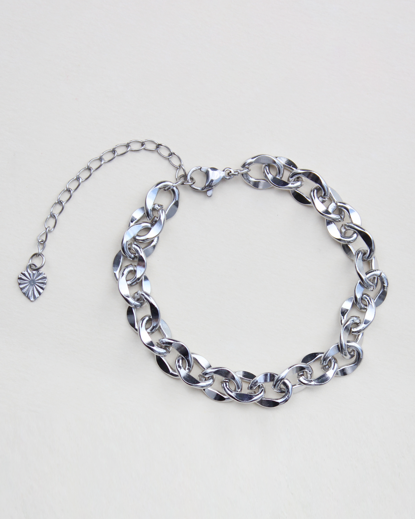 Bracelet Ezra argenté - jusqu'à 5 charms
