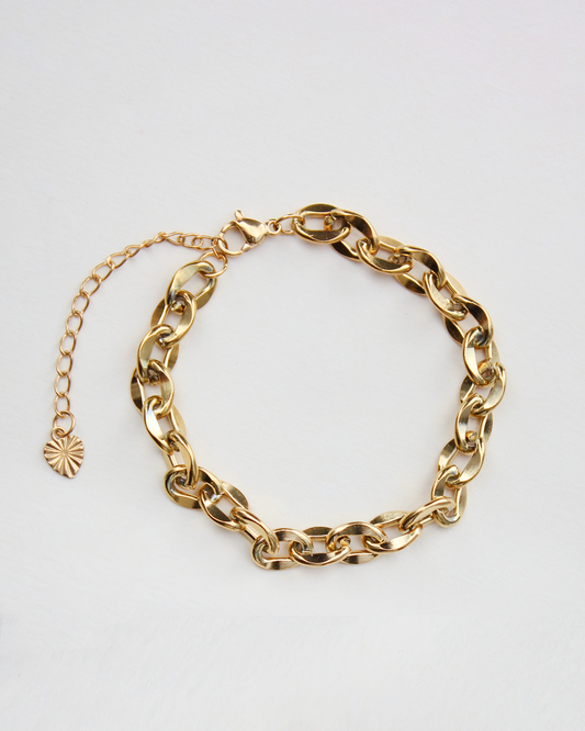 Bracelet Ezra doré - jusqu'à 5 charms