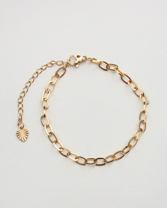 Bracelet Lou doré - jusqu'à 5 charms