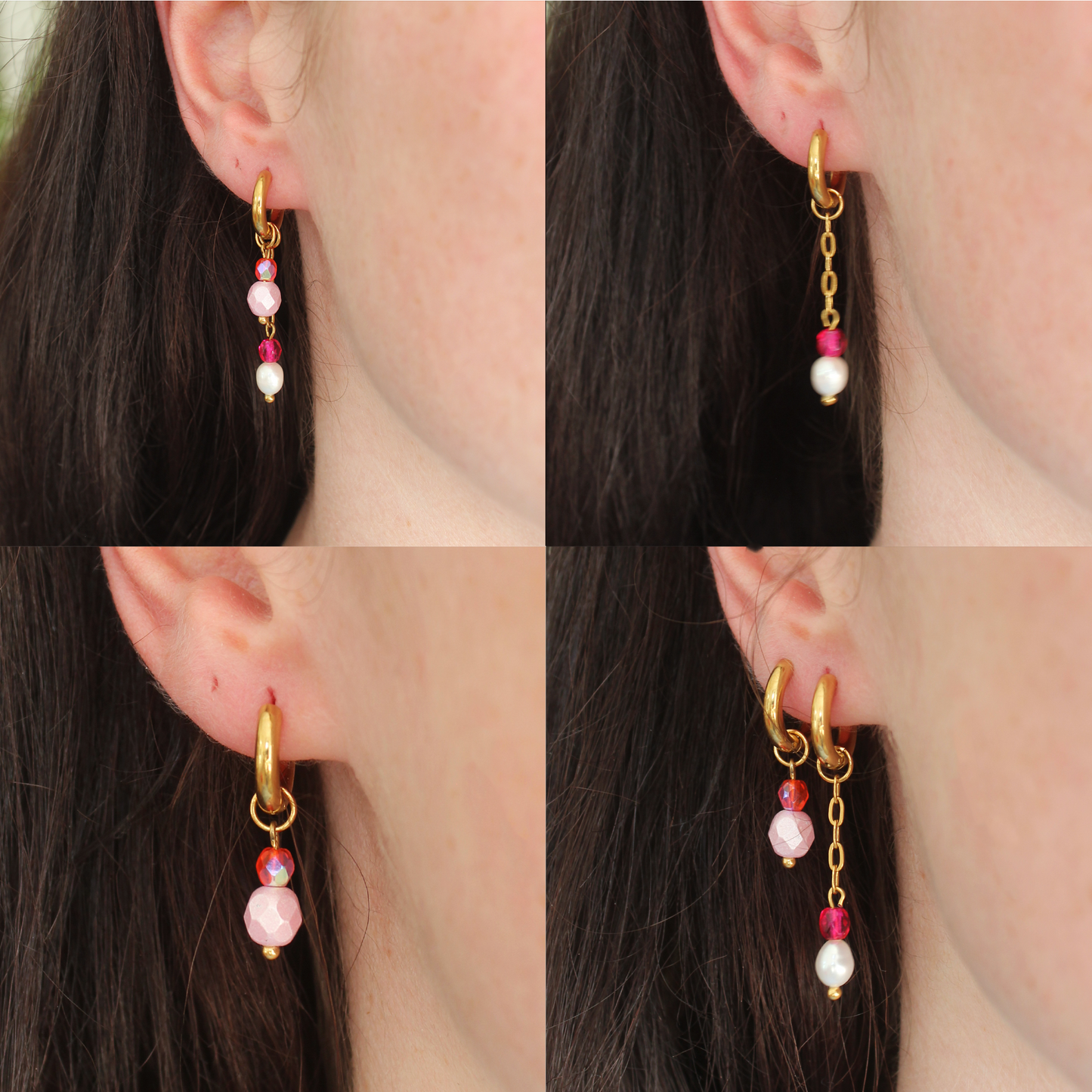 Boucles d'oreilles modulables - Coline