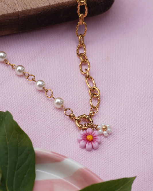Collier interchangeable Pearl - doré