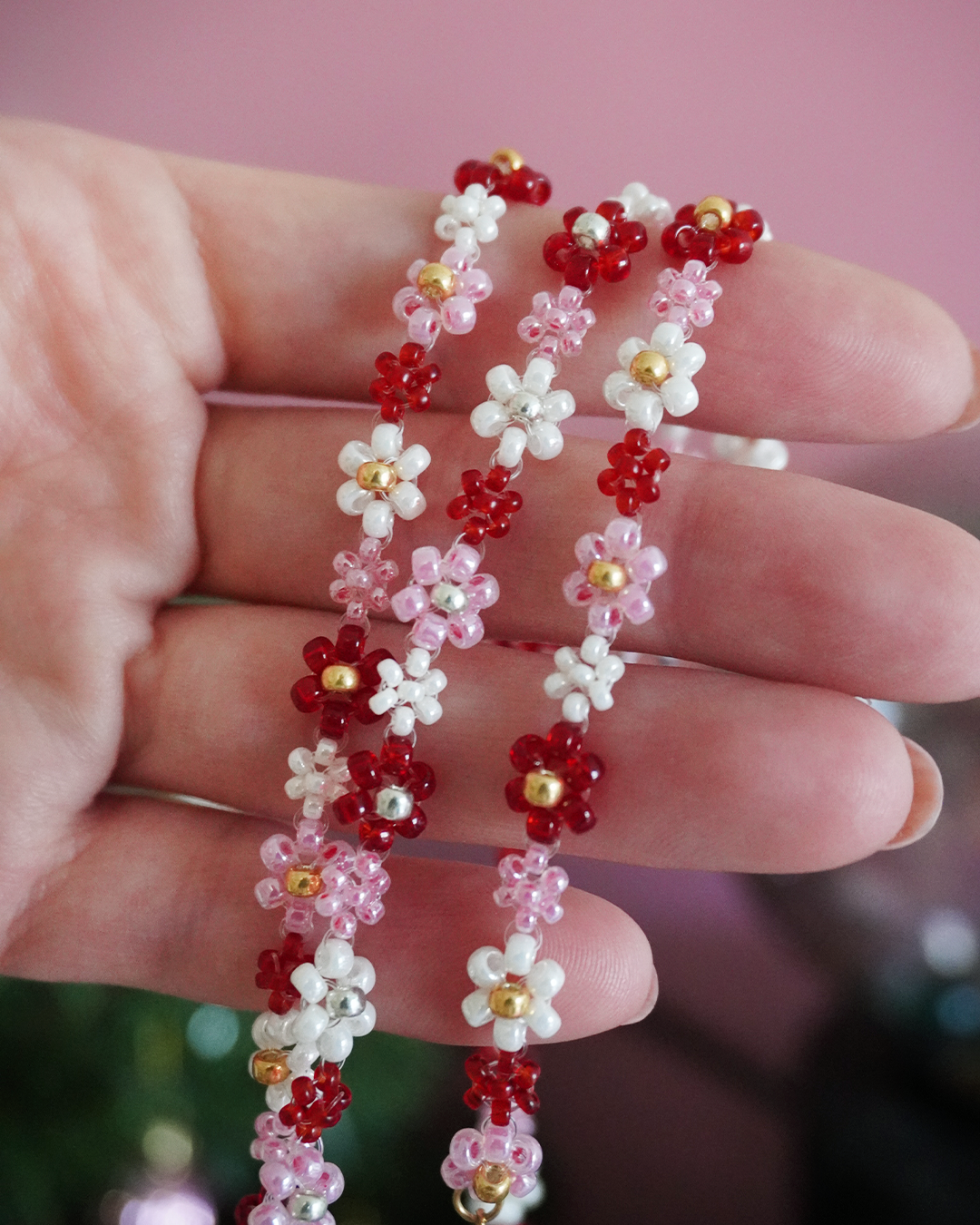 Collier Jasmine rose