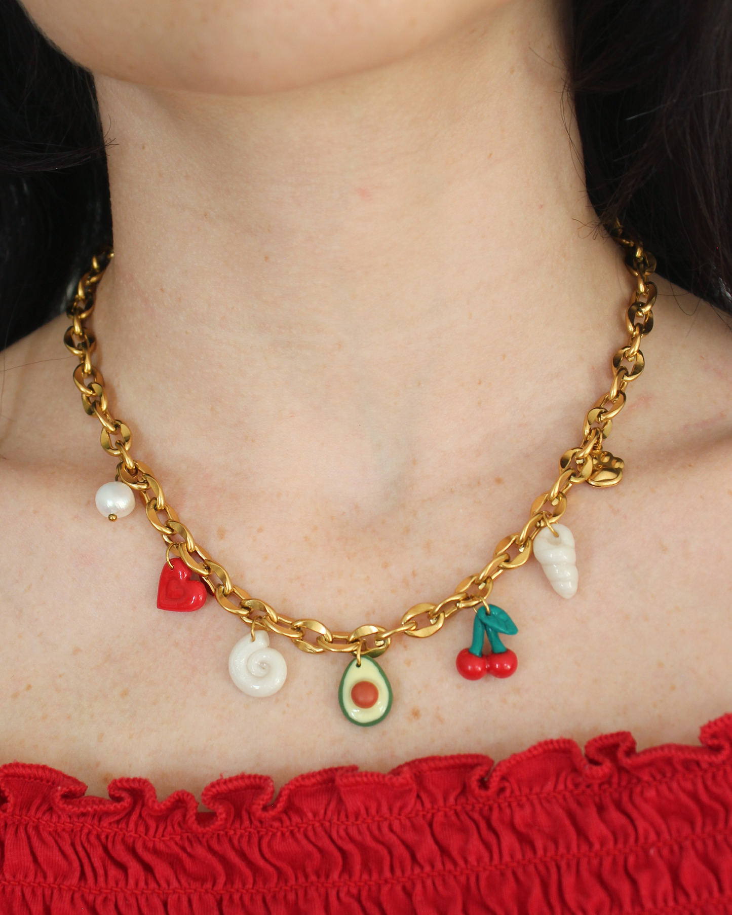 Collier Ezra doré - jusqu'à 7 charms