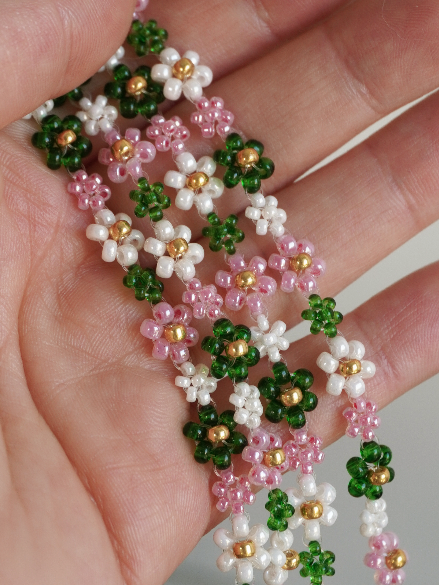 Collier Jasmine vert