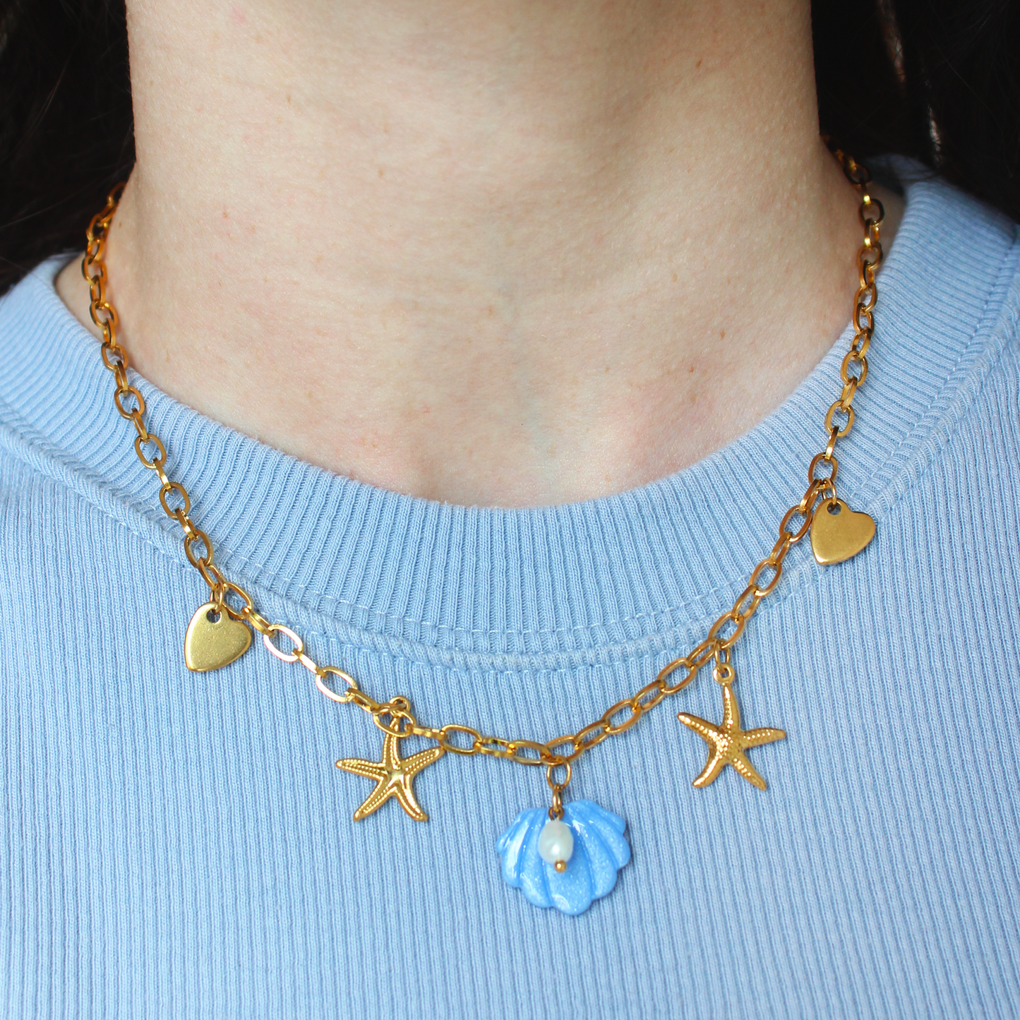 Collier Seashell - Doré ou argenté