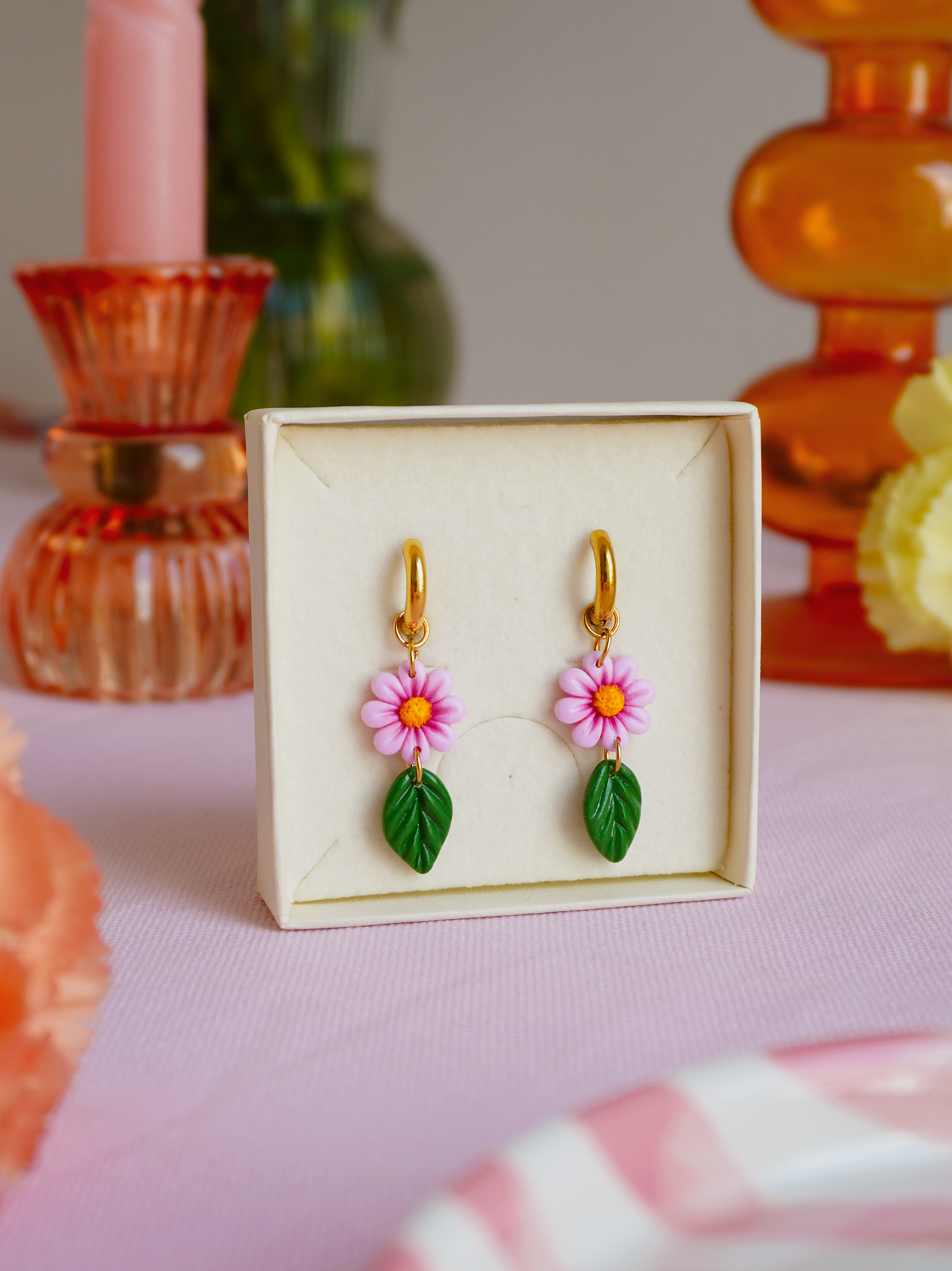 Boucles fleurs & feuilles