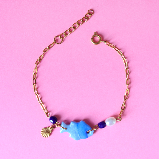 Bracelet - Poisson bleu