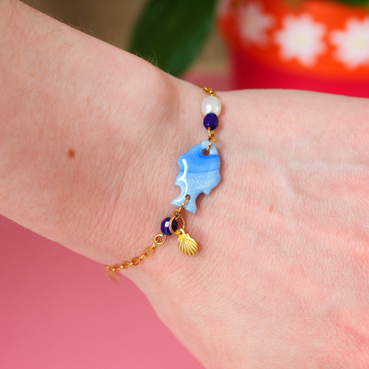 Bracelet - Poisson bleu