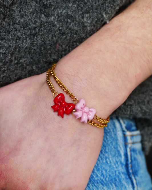 Bracelet noeud - 2 couleurs