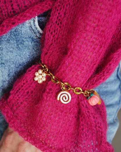 Bracelet Ezra doré - jusqu'à 5 charms