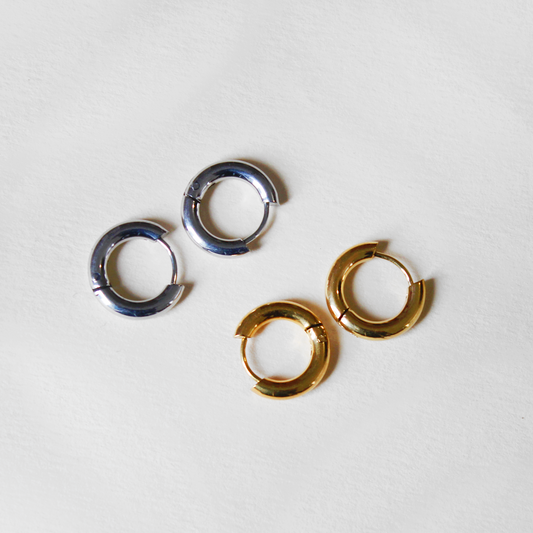 Créoles pour charms - dorées ou argentées