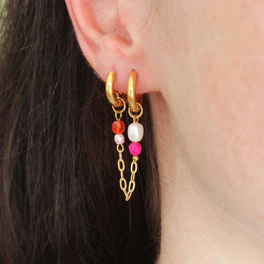 Boucles d'oreilles modulables - Claire