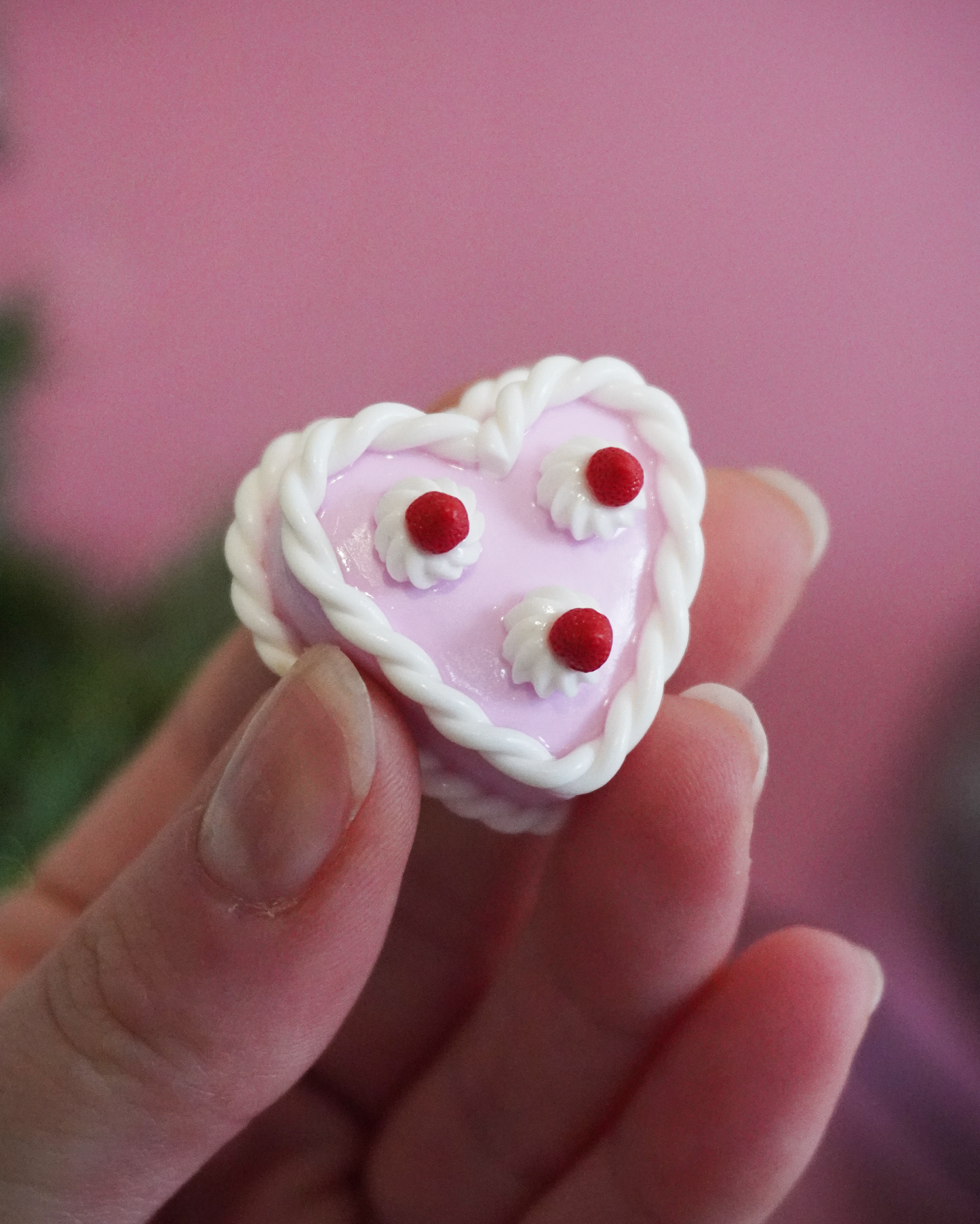 Magnet gâteau cœur