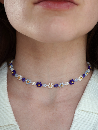 Collier Jasmine bleu