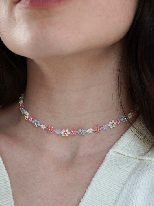 Collier Jasmine pastel