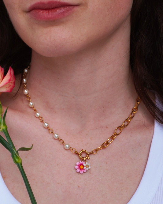 Collier interchangeable Pearl - doré