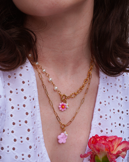 Collier interchangeable Pearl - doré