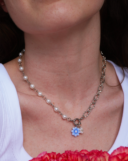 Collier interchangeable Pearl - argenté