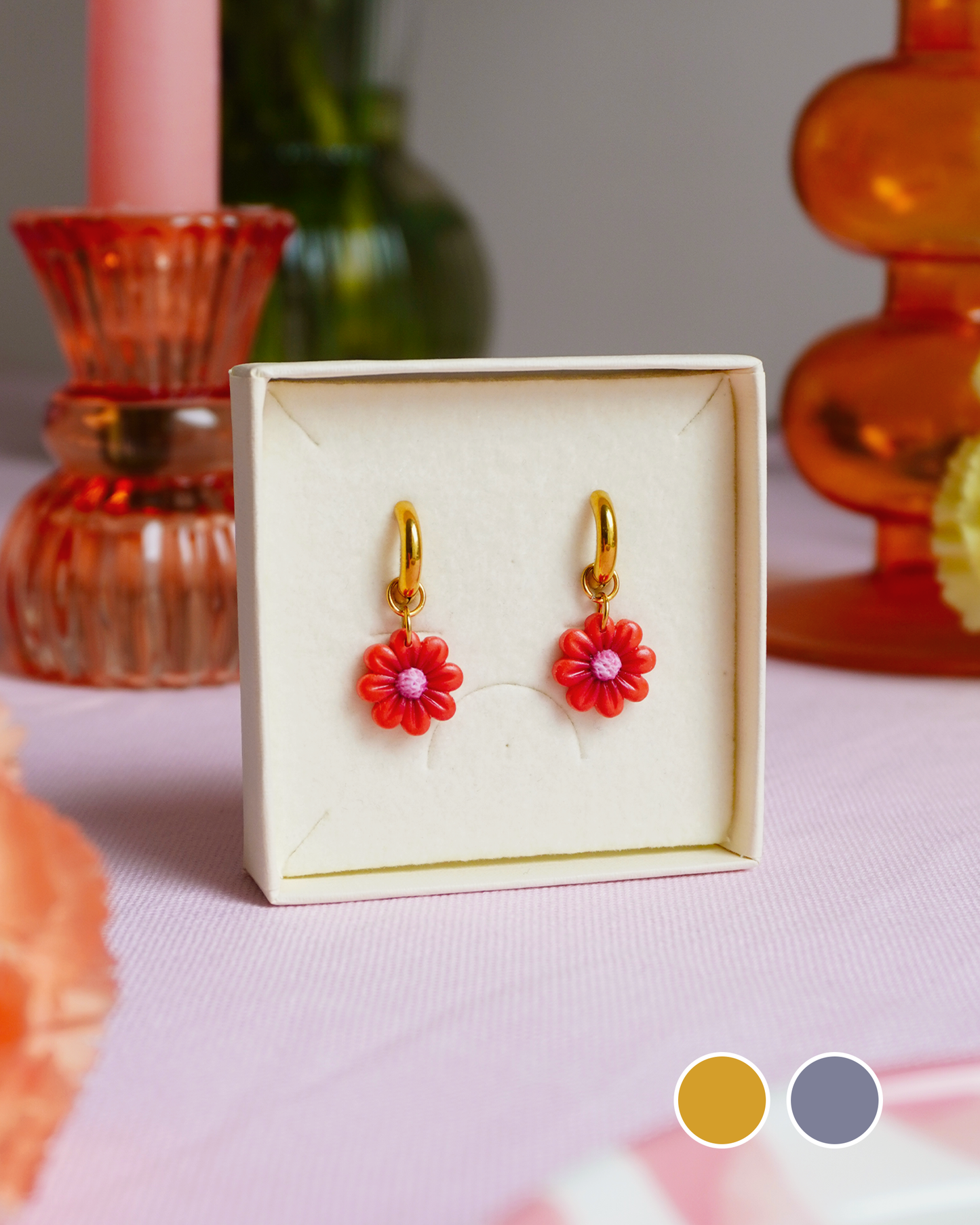 Boucles Flowers - orange