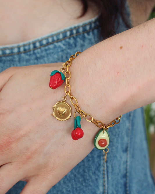 Bracelet Lou doré - jusqu'à 5 charms