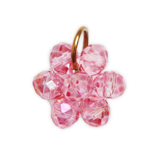 Fleur facettes rose