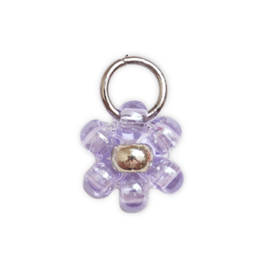 Fleur perles lilas
