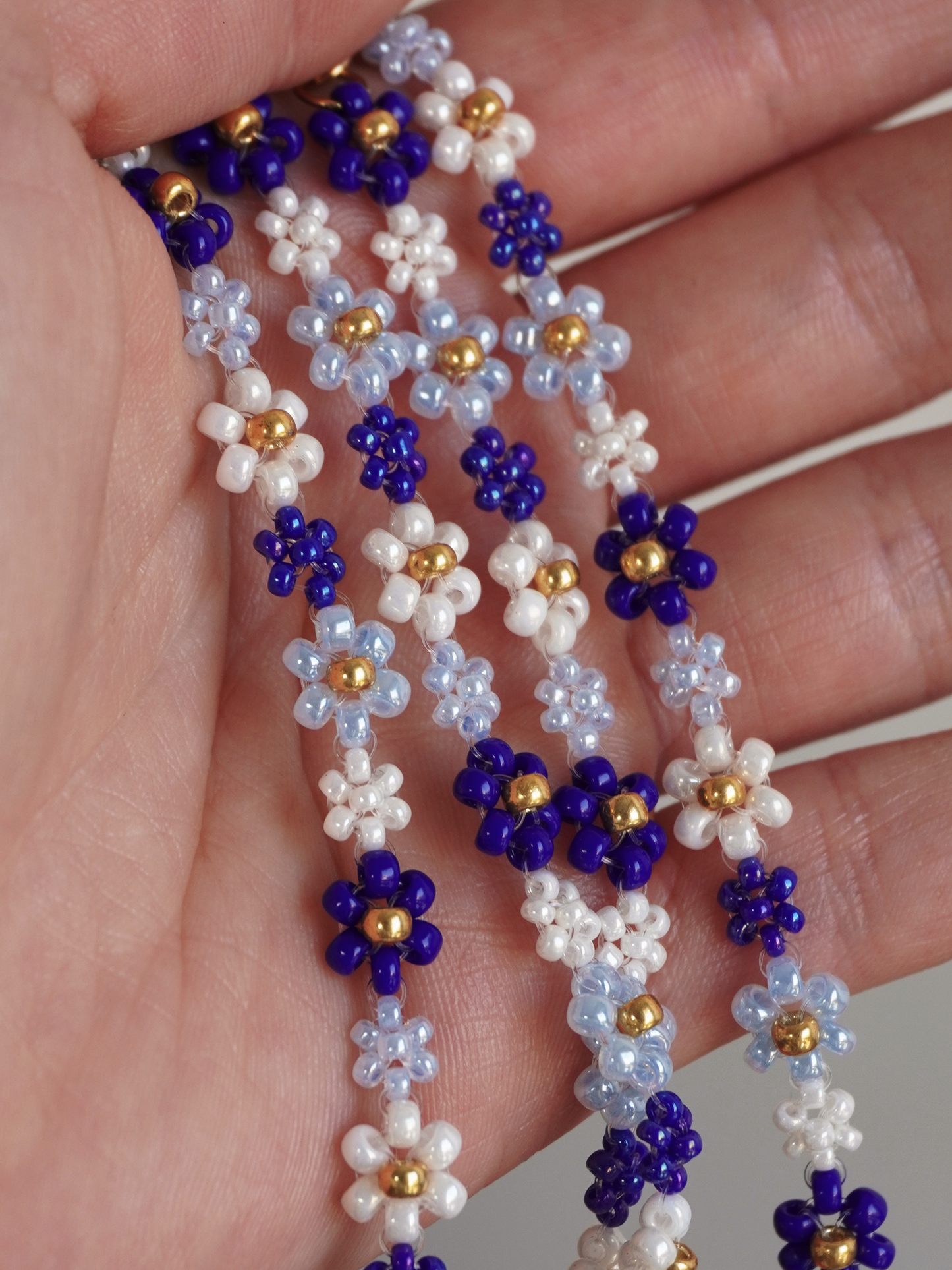 Collier Jasmine bleu