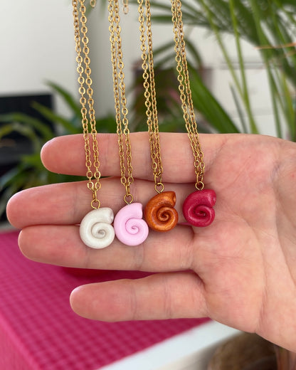 Collier Escargot - 3 coloris