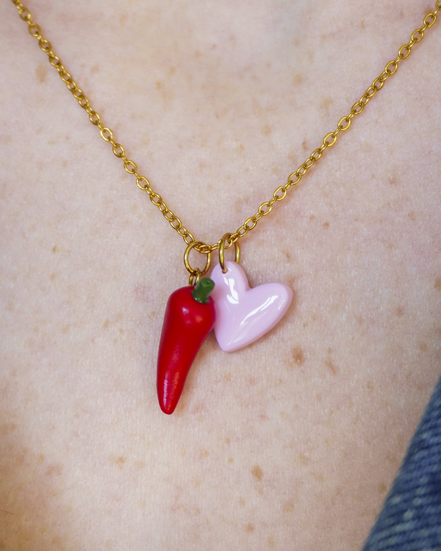 Collier Lily doré - interchangeable