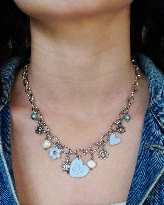 Collier Louisa - bleu