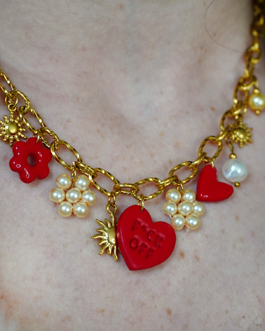 Collier Louisa - rouge