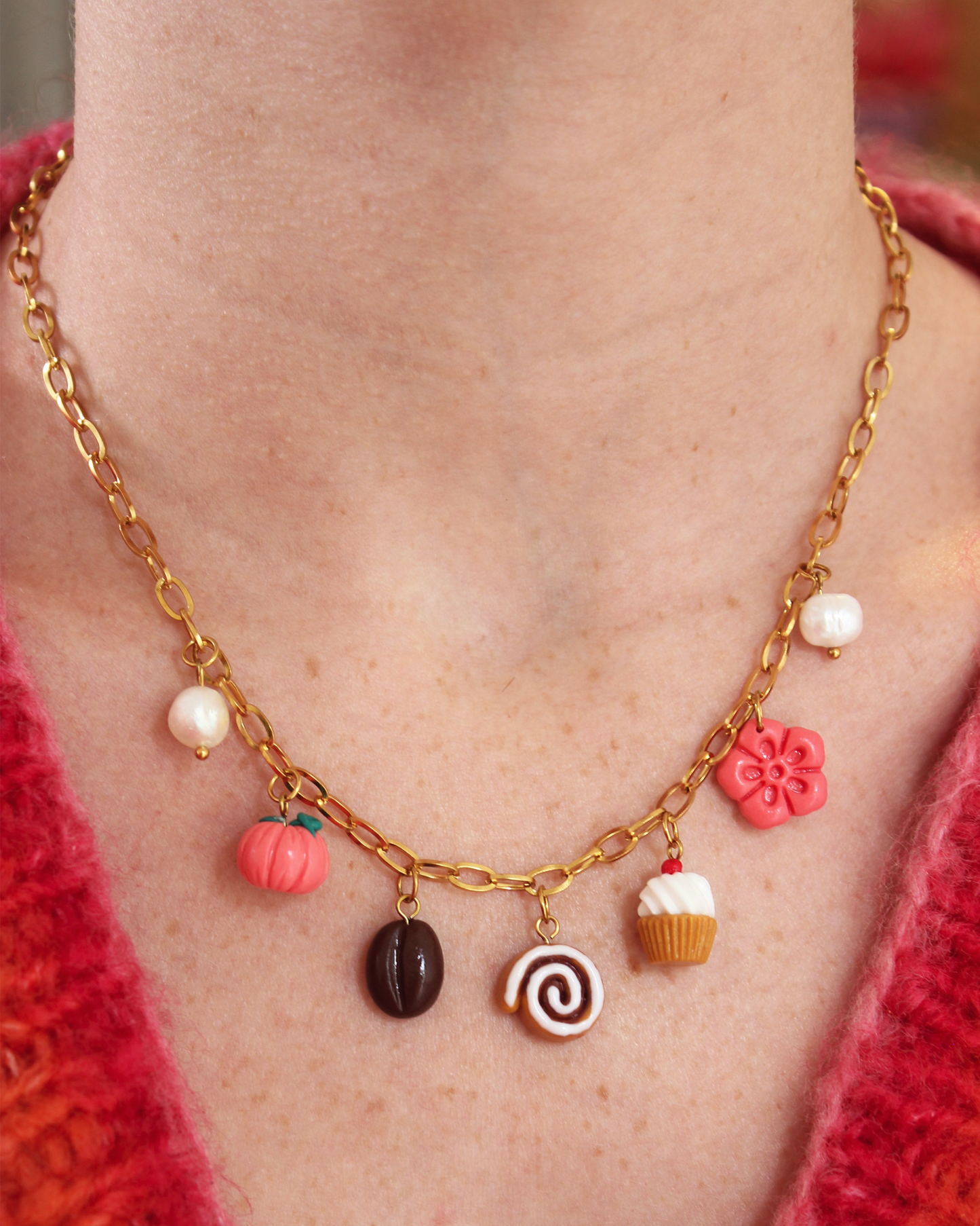 Collier Lou doré - jusqu'à 7 charms