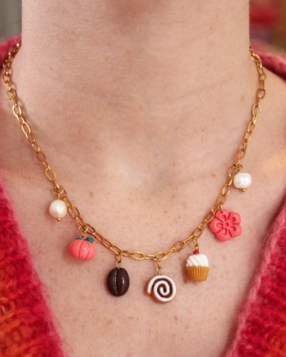 Collier Lou doré - jusqu'à 7 charms