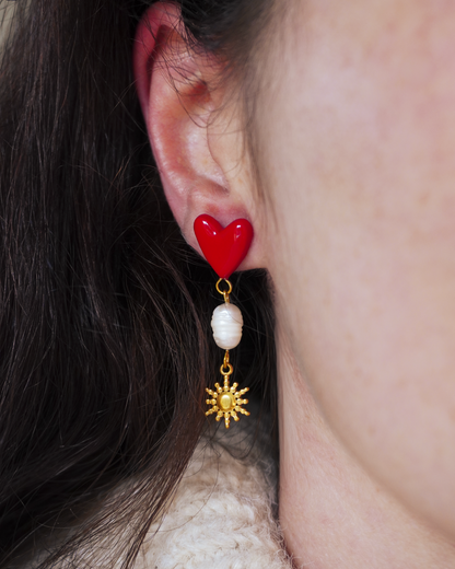 Boucles d'oreilles Marta - doré et argenté