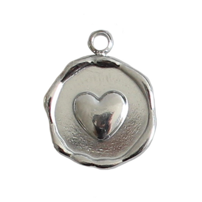 Breloque médaillon coeur