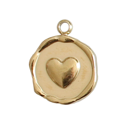 Breloque médaillon coeur