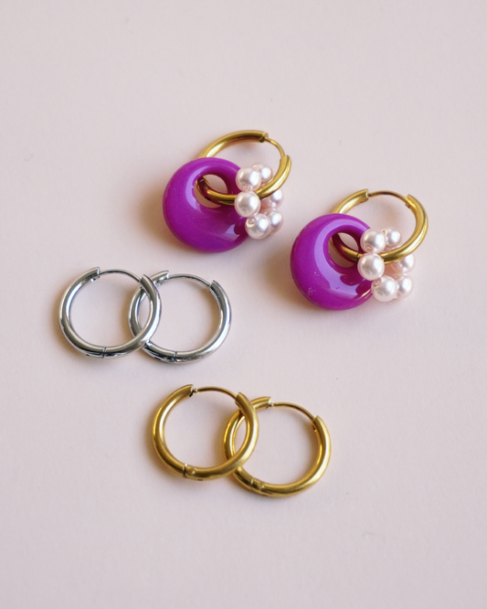 Créoles  - doré ou argenté (paire)