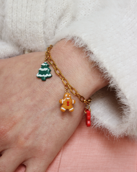 Bracelet Lou doré - jusqu'à 5 charms