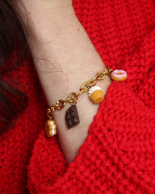 Bracelet Ezra doré - jusqu'à 5 charms