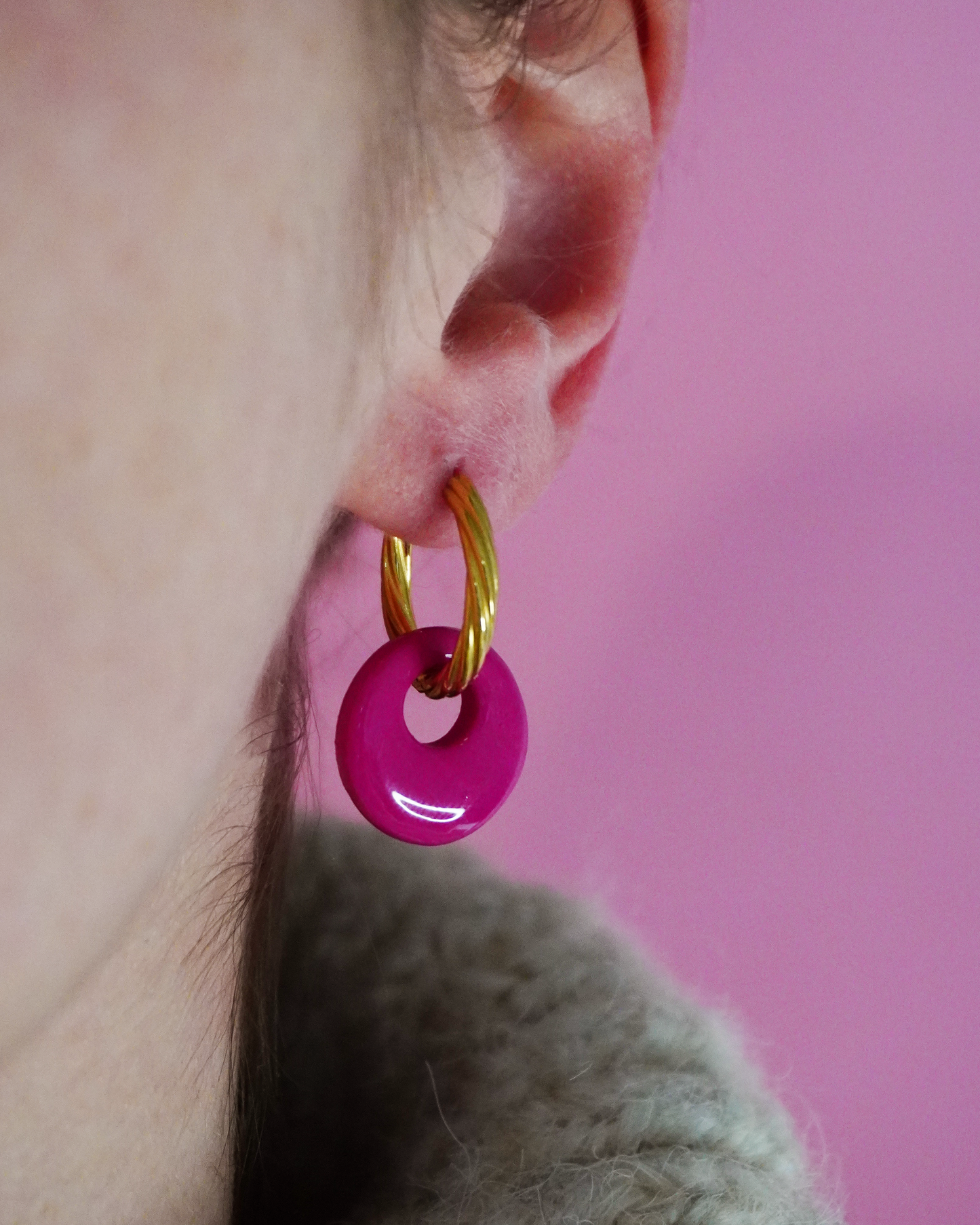 Créoles torsadées - doré (paire)