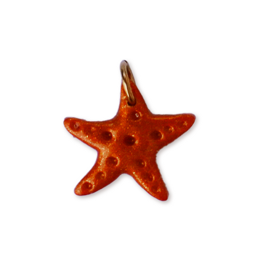 Étoile orange nacrée