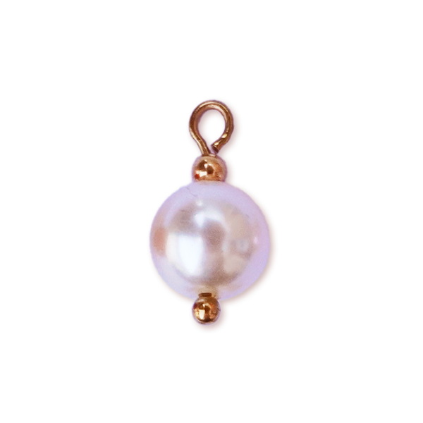Perle nacrée blanche