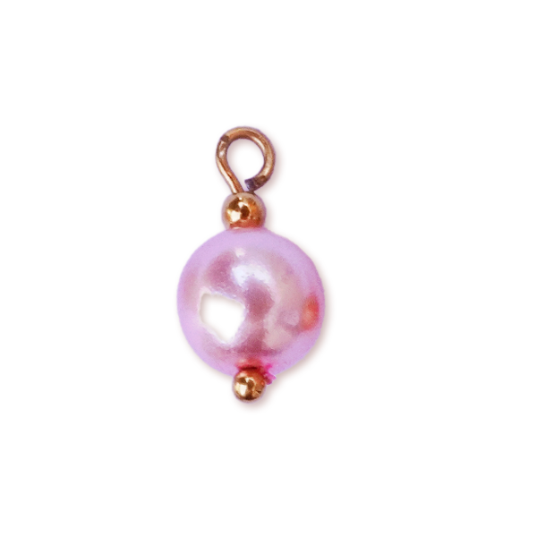 Perle nacrée rose