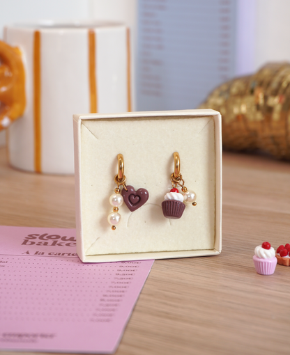 Boucles Cupcake choco