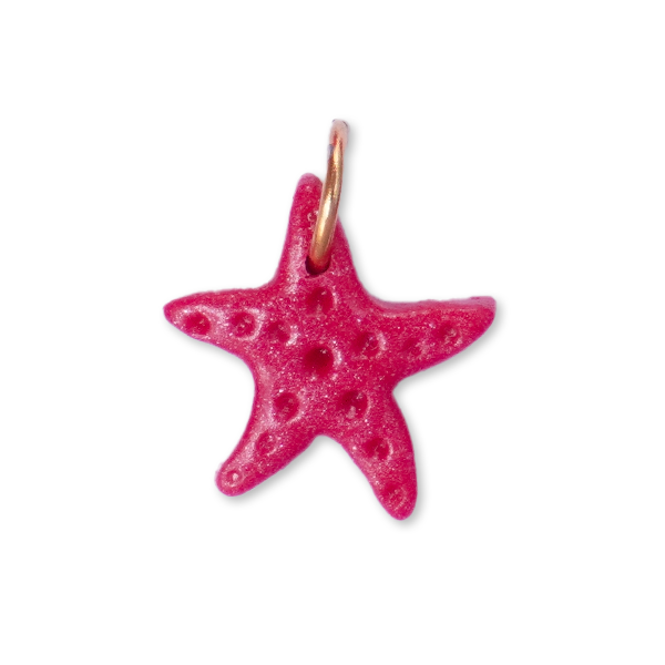 Étoile framboise nacrée