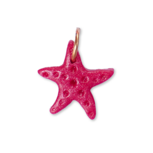 Étoile framboise nacrée