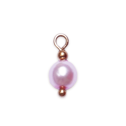 Petite perle nacrée rose